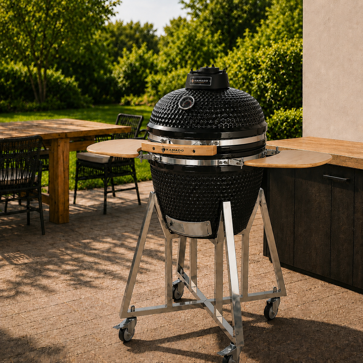 Churrasqueira Kamado Grill Grande Preta