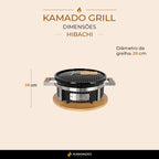 Churrasqueira Kamado Hibachi - Frete Grátis* - Pronta Entrega
