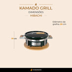Churrasqueira Kamado Hibachi - Frete Grátis* - Pronta Entrega