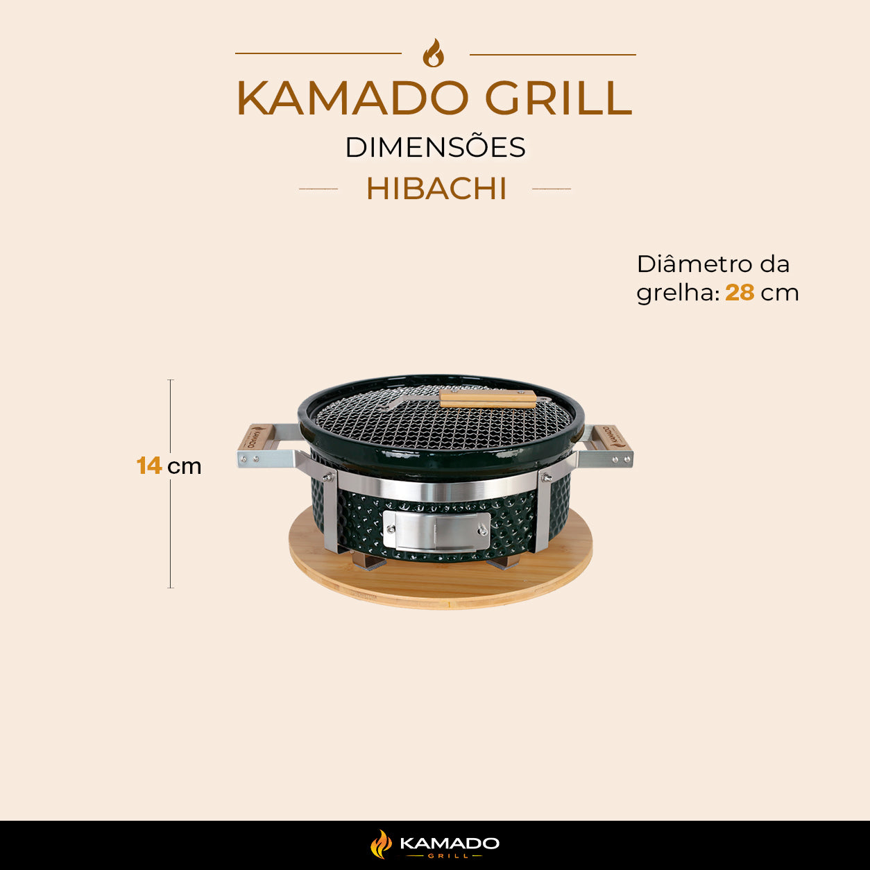 Churrasqueira Kamado Hibachi - Frete Grátis* - Pronta Entrega