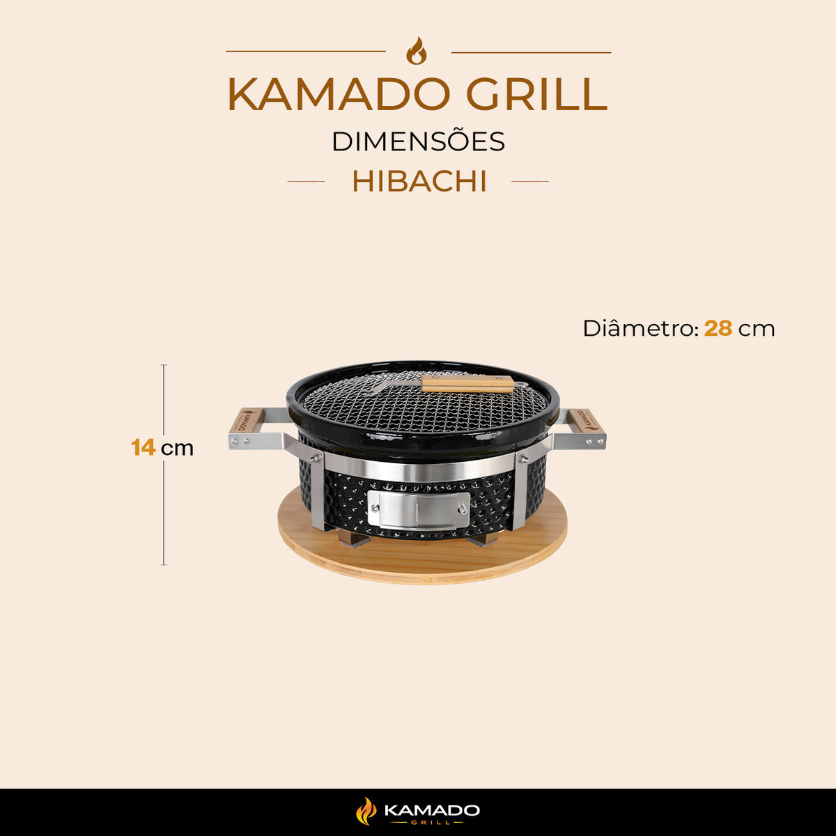 Churrasqueira Kamado Hibachi