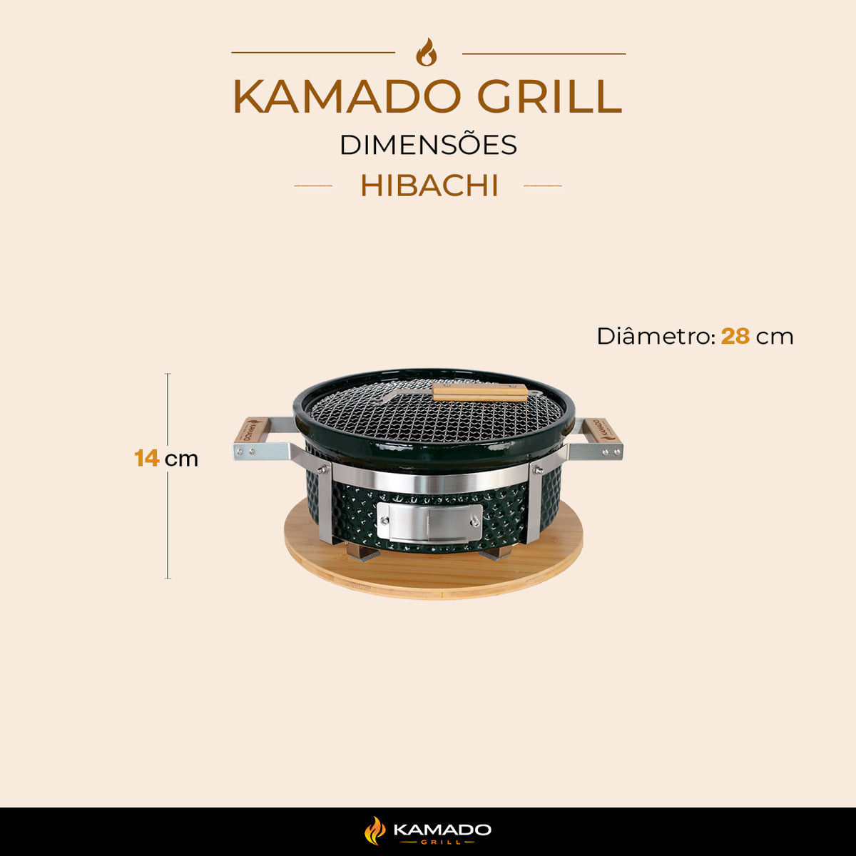 Churrasqueira Kamado Hibachi