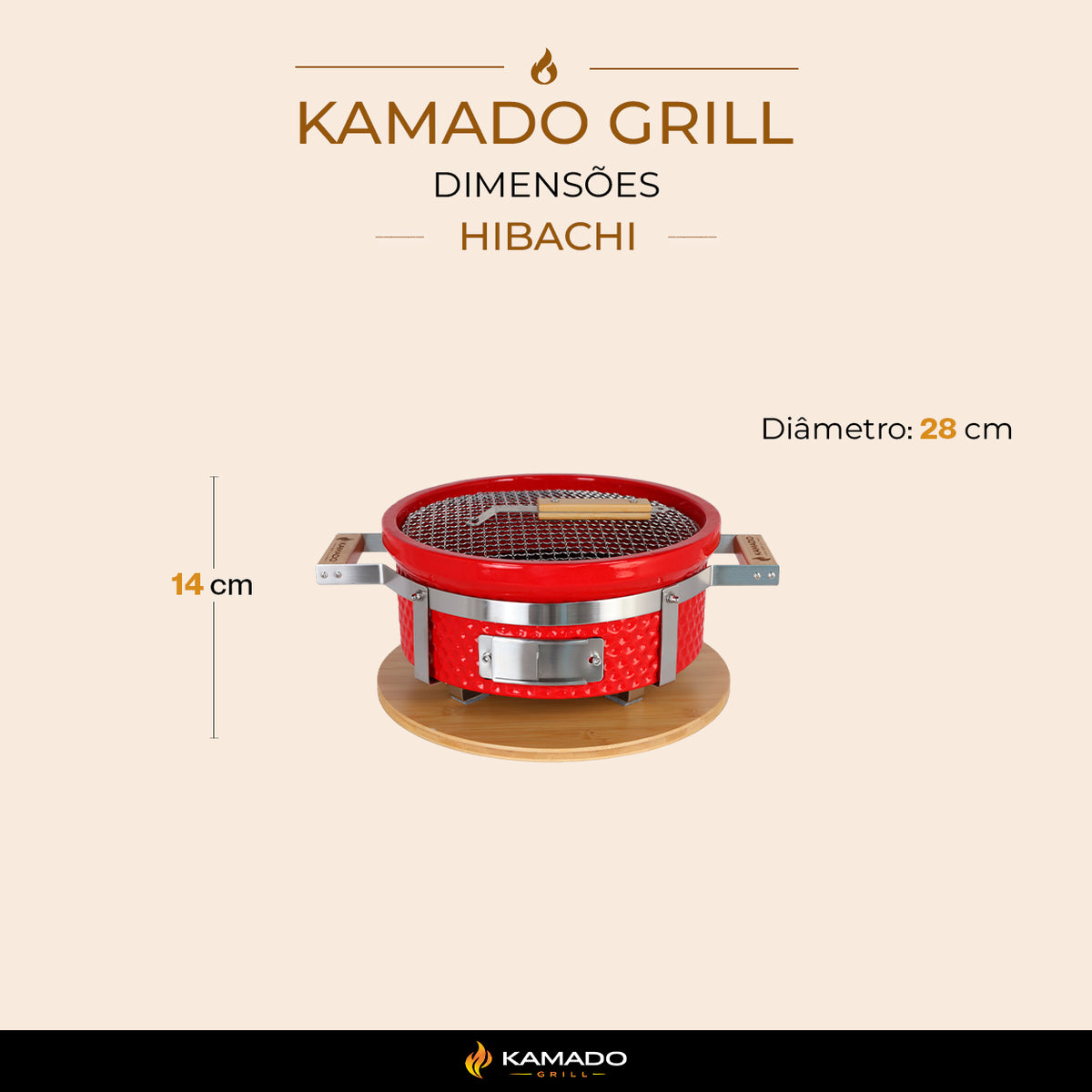 Churrasqueira Kamado Hibachi