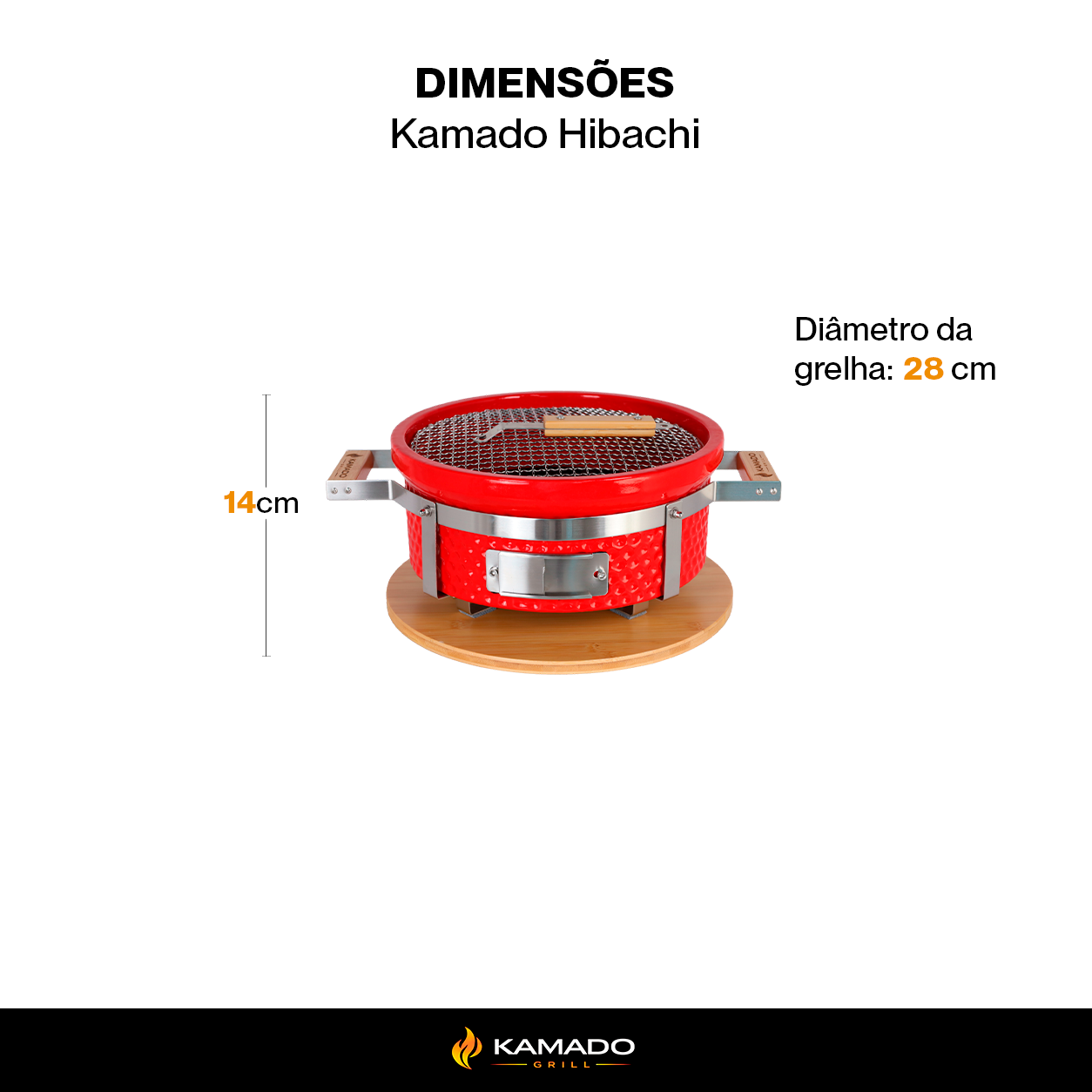 Churrasqueira Kamado Hibachi - Frete Grátis* - Pronta Entrega