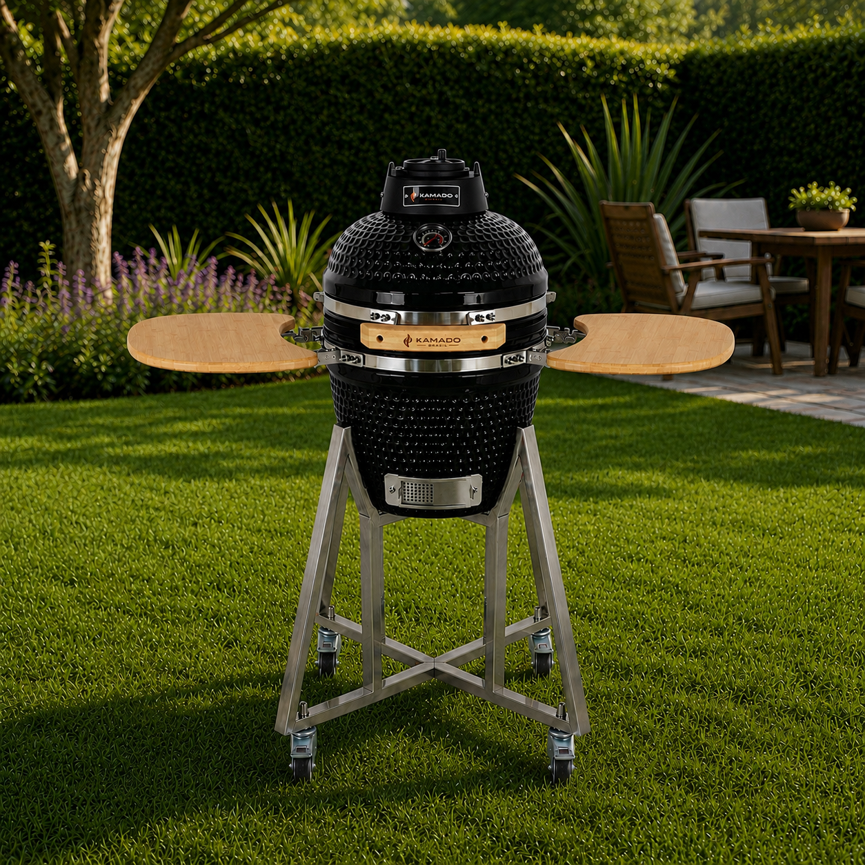 Churrasqueira Kamado Grill Média Preta
