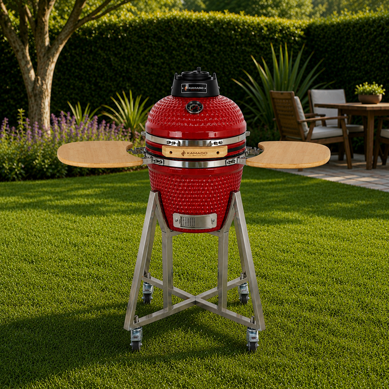 Churrasqueira Kamado Grill Média Vermelha