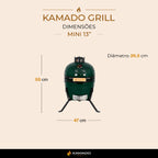 Churrasqueira Kamado Mini 13"