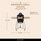 Churrasqueira Kamado Pequena 16 polegadas - Frete Grátis* - Pronta Entrega
