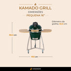 Churrasqueira Kamado Pequena 16 polegadas - Frete Grátis* - Pronta Entrega