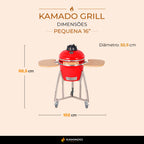 Churrasqueira Kamado Pequena 16"