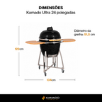 Churrasqueira Kamado Ultra 23.5 polegadas - Frete Grátis* - Pronta Entrega