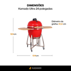 Churrasqueira Kamado Ultra 23.5 polegadas - Frete Grátis* - Pronta Entrega