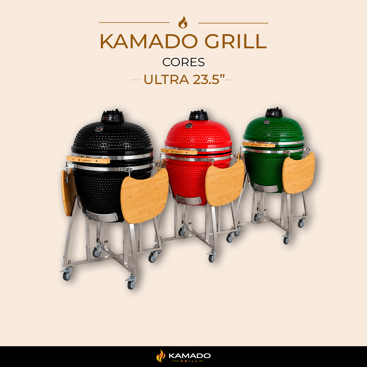 Churrasqueira Kamado Ultra 23.5 polegadas - Frete Grátis* - Pronta Entrega