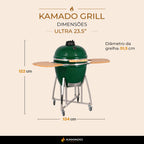 Churrasqueira Kamado Ultra 23.5 polegadas - Frete Grátis* - Pronta Entrega