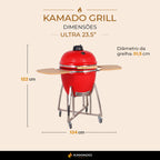 Churrasqueira Kamado Ultra 23.5 polegadas - Frete Grátis* - Pronta Entrega