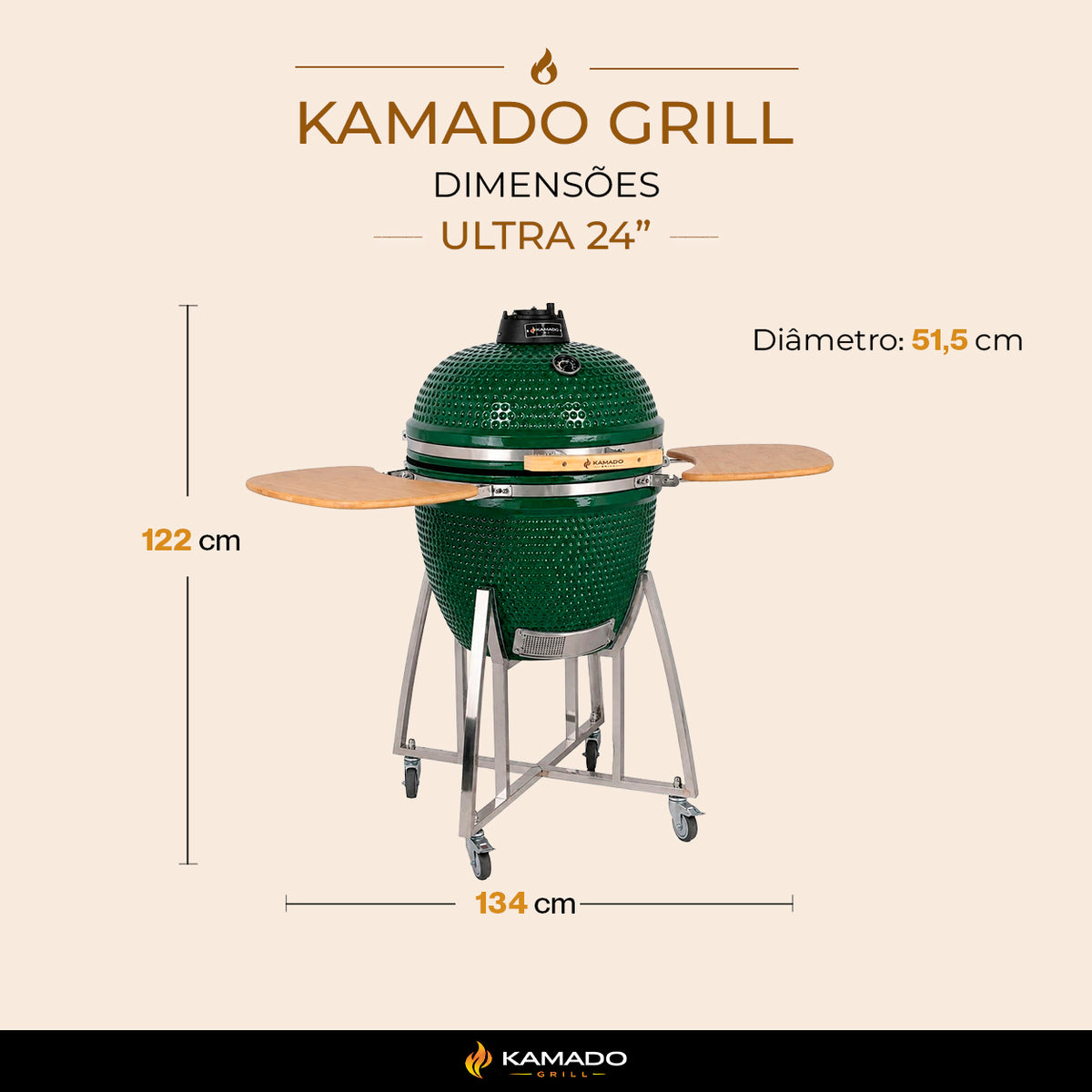Churrasqueira Kamado Ultra 23.5"