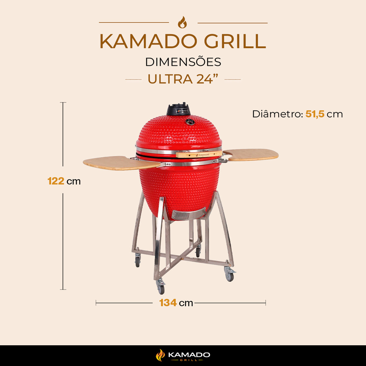 Churrasqueira Kamado Ultra 23.5"